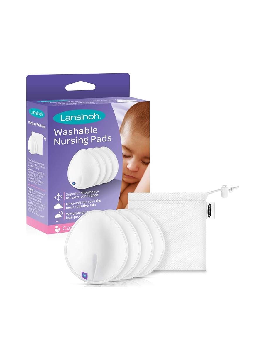 Absorbente de leche lavable, 4 unid.