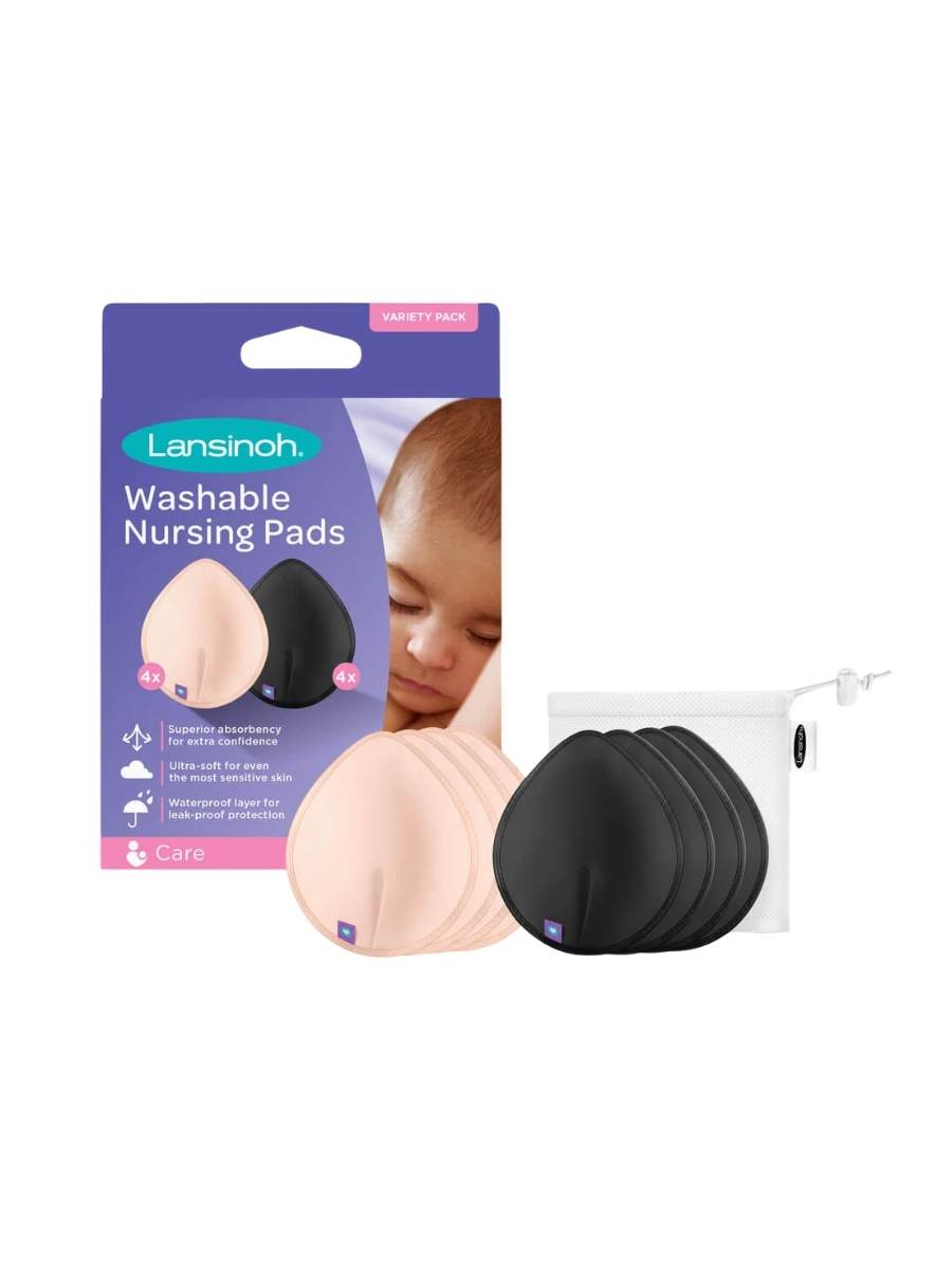 Absorbente de leche lavable de color, 8 unid.